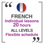 French Individual lessons 20 HOURS