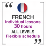 French Individual lessons 30 HOURS