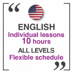 English Individual lessons 10 HOURS