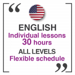 English Individual lessons 30 Hours