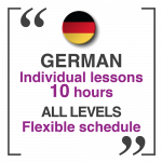 German Individual lessons 10 HOURS
