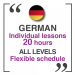 German Individual lessons 20 HOURS