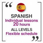 Spanish Individual lessons 20 Hours