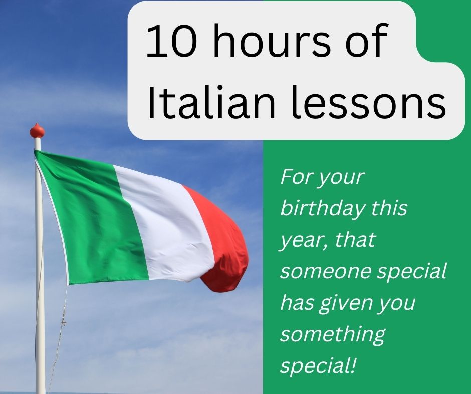 10 hours of Italian lessons